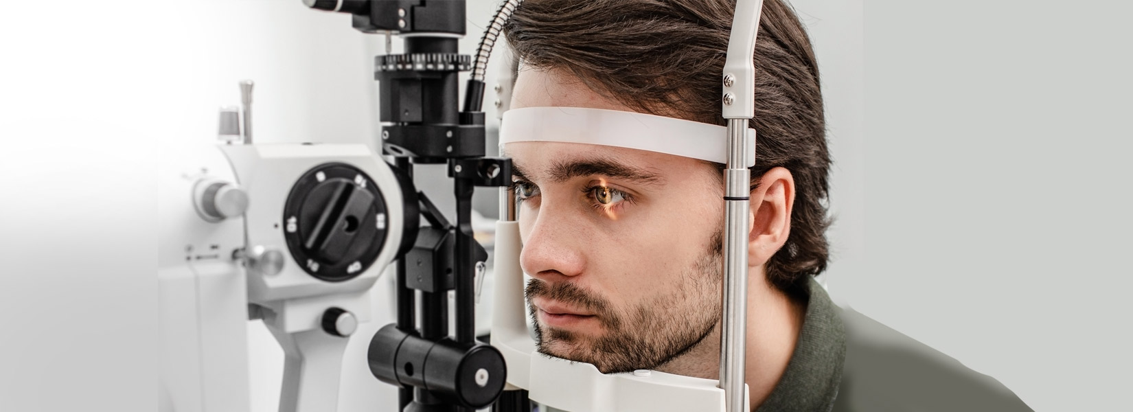 young man during eye exam in East El Paso